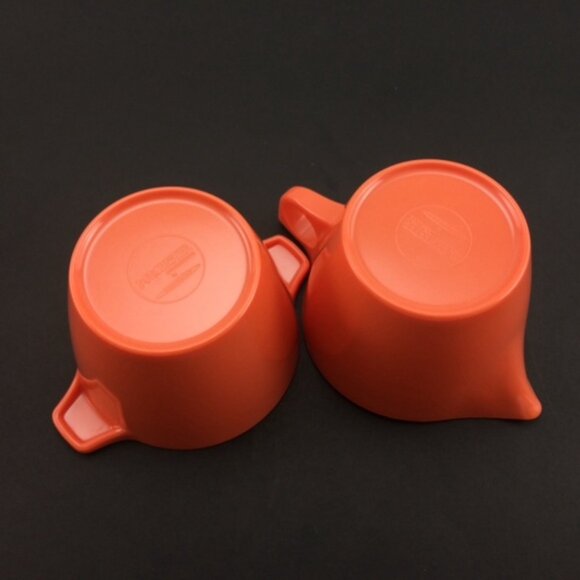 5 Piece MCM Coral Dorchester Dinnerware Cyanamid Canada Melmac Set Tray Vintage - Picture 5 of 16